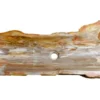 40" Petrified Wood Stone Vessel Sink, Brown, Red Orange, PEWD-#024