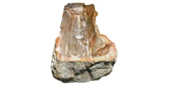 40" Petrified Wood Stone Vessel Sink, Brown, Red Orange, PEWD-#024