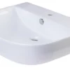 ALFI 24" White D-Bowl Porcelain Wall Mounted Bath Sink, AB111