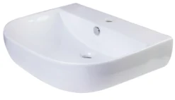 ALFI 24" White D-Bowl Porcelain Wall Mounted Bath Sink, AB111