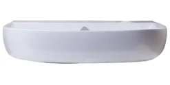 ALFI 28" White D-Bowl Porcelain Wall Mounted Bath Sink, AB112