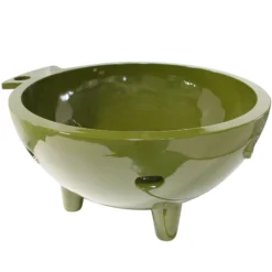ALFI brand 63" Acrylic Free Standing Circle Bathtub, Olive Green, FireHotTub-OG