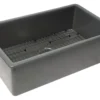 ALFI brand 32" Drop In Fireclay Kitchen Sink, Gray Matte, No Faucet Hole, ABF3219SUD-GM