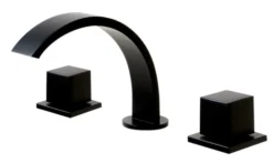 ALFI brand 1.2 GPM Cube Curved Spout Bathroom Faucet, Modern, Black Matte, AB1326-BM