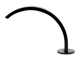 ALFI brand 1.2 GPM Cube Curved Spout Bathroom Faucet, Modern, Black Matte, AB1326-BM