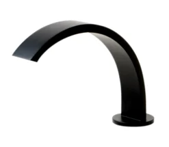 ALFI brand 1.2 GPM Cube Curved Spout Bathroom Faucet, Modern, Black Matte, AB1326-BM
