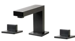 ALFI brand 1.2 GPM Knob Straight Spout Bathroom Faucet, Modern, Black Matte, AB1322-BM