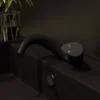ALFI brand 1.2 GPM Lever Curved Spout Bathroom Faucet, Modern, Black Matte, AB1572-BM
