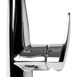 ALFI brand 1.8 GPM Lever Gooseneck Spout Touch Kitchen Faucet, Modern, Gray, Polished Chrome, ABKF3001-PC