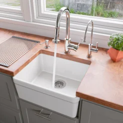 ALFI brand 1.66 GPM Lever Gooseneck Spout Touchless Kitchen Faucet, Modern, Gray, Pull Down, Polished Chrome, ABKF3262-PC