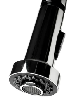 ALFI brand 1.66 GPM Lever Gooseneck Spout Touchless Kitchen Faucet, Modern, Gray, Pull Down, Polished Chrome, ABKF3262-PC