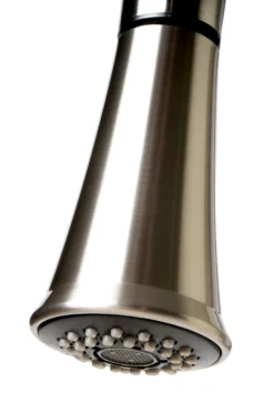 ALFI brand 1.8 GPM Lever Gooseneck Spout Touch Kitchen Faucet, Modern, Gray, Pull Down, Brushed Nickel, ABKF3480-BN