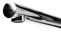 ALFI brand 1.7 GPM Lever Gooseneck Double Spout Touch Kitchen Faucet, Modern, Gray, Polished Chrome, ABKF3787-PC