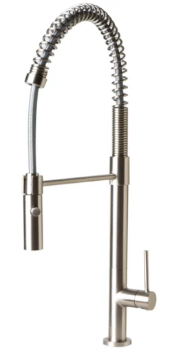 ALFI brand 1.8 GPM Lever Gooseneck Spout Touch Kitchen Faucet, Modern, Gray, Brushed Nickel, ABKF3732-BN