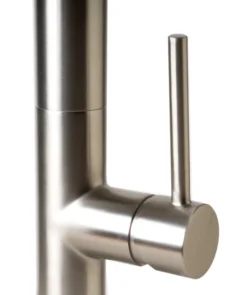 ALFI brand 1.8 GPM Lever Gooseneck Spout Touch Kitchen Faucet, Modern, Gray, Brushed Nickel, ABKF3732-BN