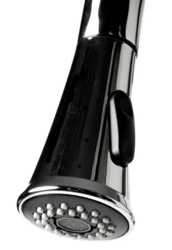 ALFI brand 1.8 GPM Lever Gooseneck Spout Touch Kitchen Faucet, Modern, Gray, Pull Down, Polished Chrome, ABKF3889-PC