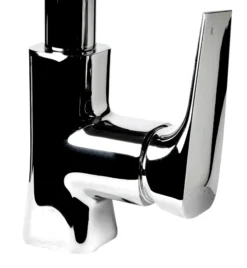ALFI brand 1.8 GPM Lever Gooseneck Spout Touch Kitchen Faucet, Modern, Gray, Pull Down, Polished Chrome, ABKF3889-PC