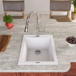 ALFI brand 1.8 GPM Lever Gooseneck Spout Touch Kitchen Faucet, Modern, Gray, Pull Down, Polished Chrome, ABKF3480-PC