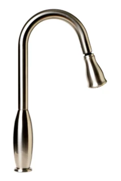 ALFI brand 1.8 GPM Lever Gooseneck Spout Touch Kitchen Faucet, Gray, Pull Down, Brushed Nickel, Traditional, ABKF3783-BN