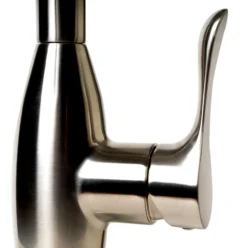 ALFI brand 1.8 GPM Lever Gooseneck Spout Touch Kitchen Faucet, Gray, Pull Down, Brushed Nickel, Traditional, ABKF3783-BN