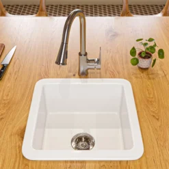 ALFI brand 1.8 GPM Lever Gooseneck Spout Touch Kitchen Faucet, Modern, Gray, Pull Down, Brushed Nickel, ABKF3889-BN