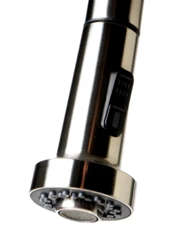 ALFI brand 1.66 GPM Lever Gooseneck Spout Touchless Kitchen Faucet, Modern, Gray, Pull Down, Brushed Nickel, ABKF3262-BN
