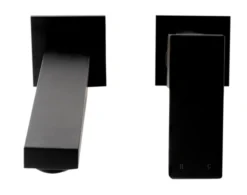 ALFI brand 1.2 GPM Lever Straight Spout Bathroom Faucet, Modern, Black Matte, AB1468-BM