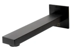 ALFI brand 1.2 GPM Lever Straight Spout Bathroom Faucet, Modern, Black Matte, AB1468-BM