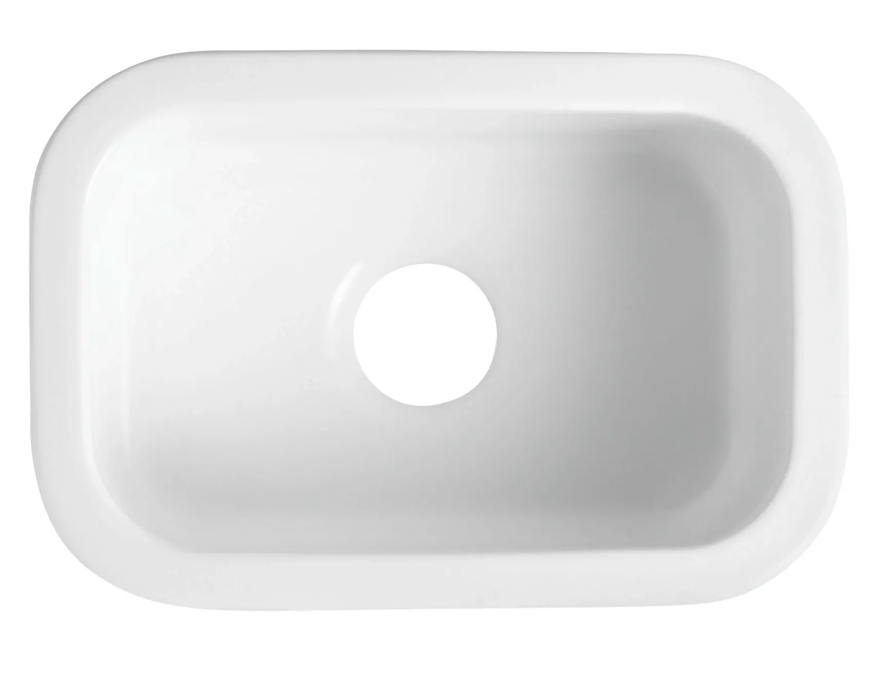 ALFI brand 19" Rectangle Fireclay Bar/Prep Sink, White, ABF1319UD-W