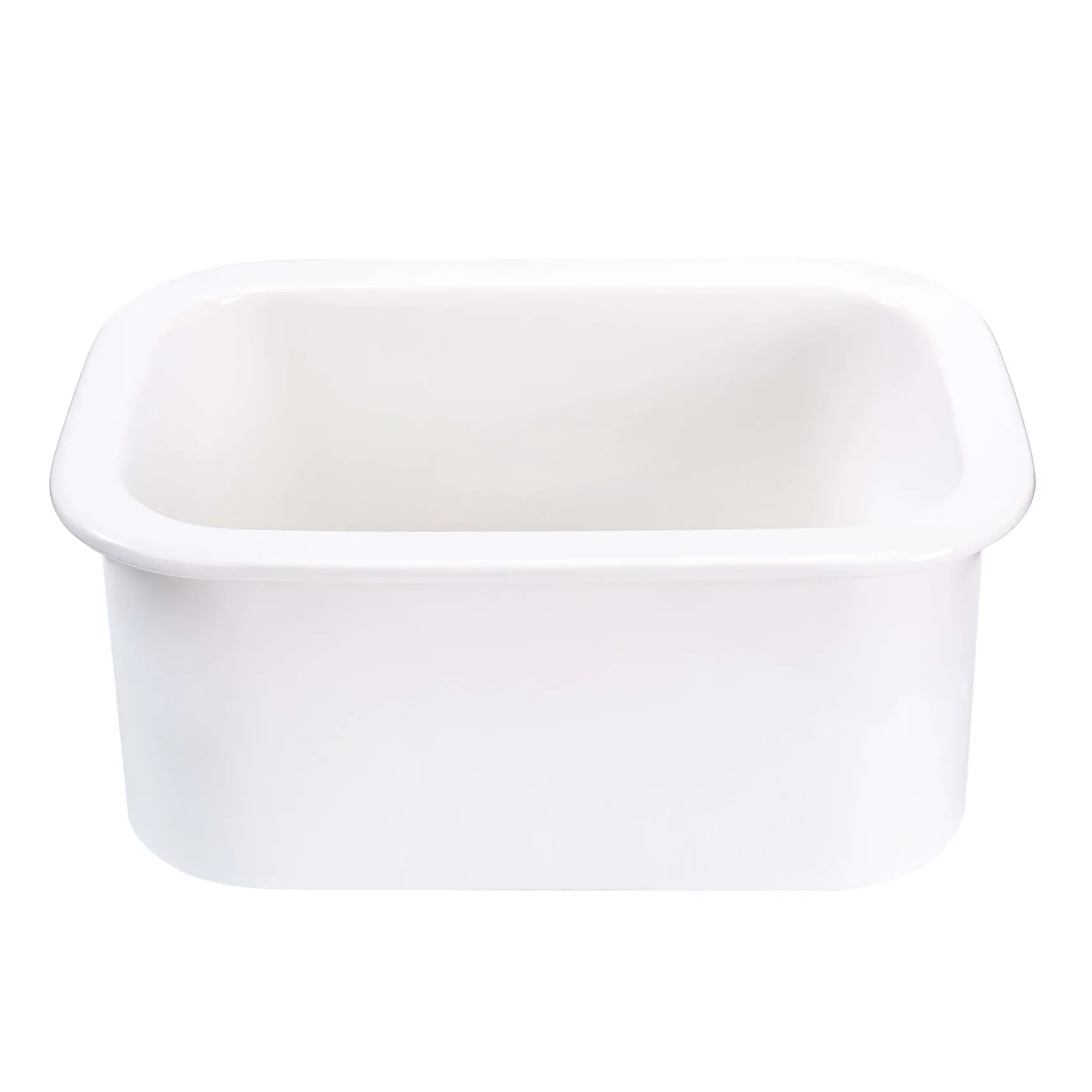 ALFI brand 19" Rectangle Fireclay Bar/Prep Sink, White, ABF1319UD-W