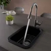 ALFI brand 19" Rectangle Fireclay Bar/Prep Sink, Black Matte, ABF1319UD-BM