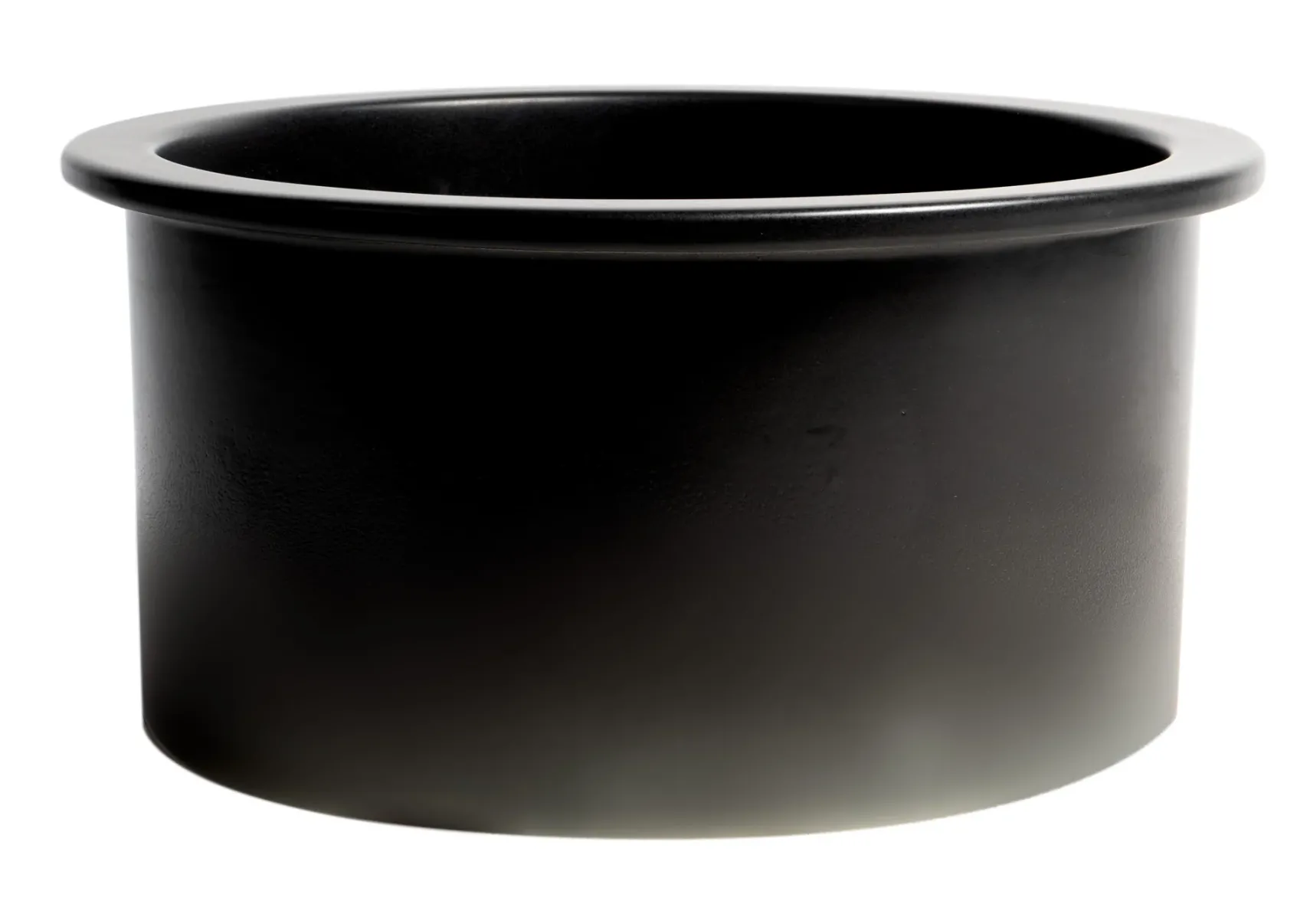 ALFI brand 19" Round Fireclay Bar/Prep Sink, Black Matte, ABF1818R-BM