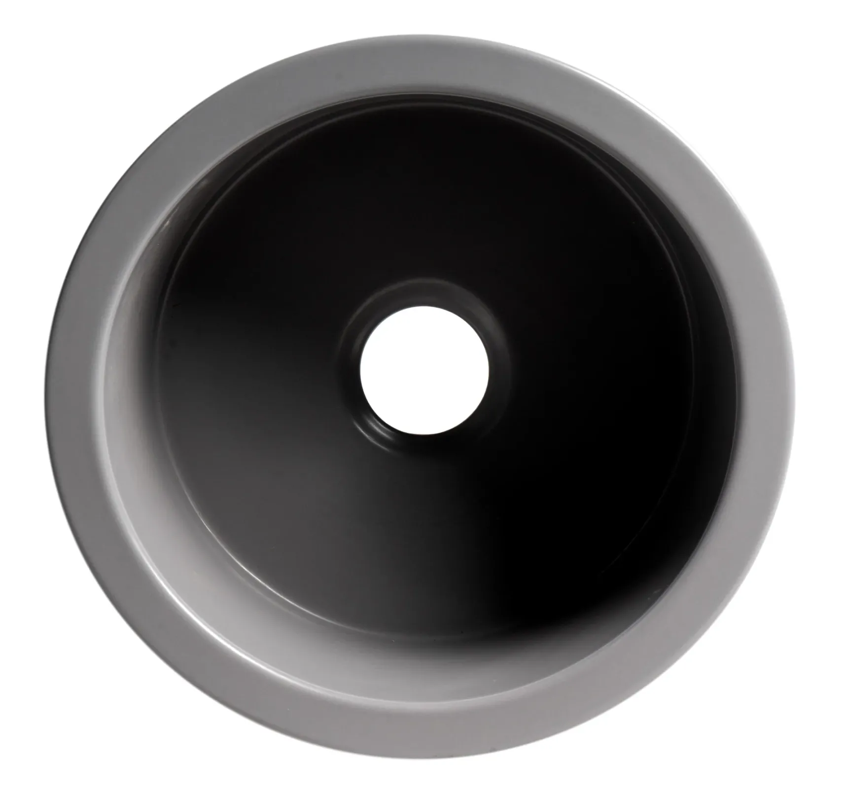 ALFI brand 19" Round Fireclay Bar/Prep Sink, Gray Matte, ABF1818R-GM