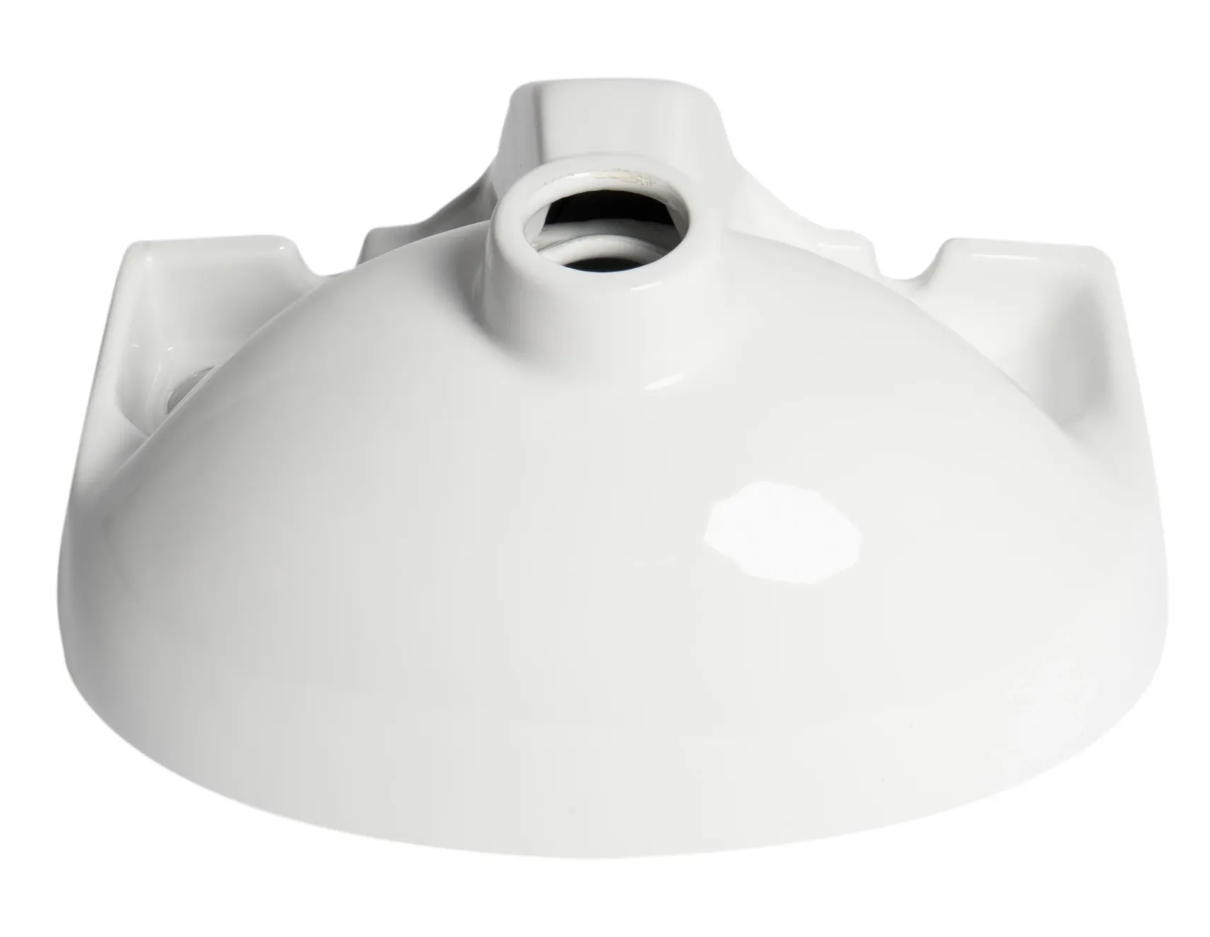 ALFI brand 14.13" x 9.5" Oval Wall Mount Porcelain Bathroom Sink, White, 1 Faucet Hole, ABC118