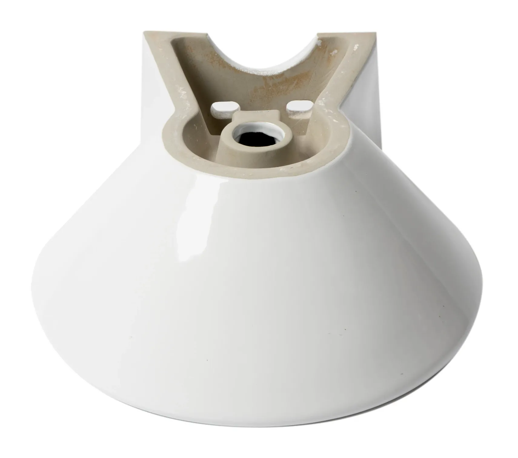 ALFI brand 16.38" x 16.88" Oval Wall Mount Porcelain Bathroom Sink, White, 1 Faucet Hole, ABC113