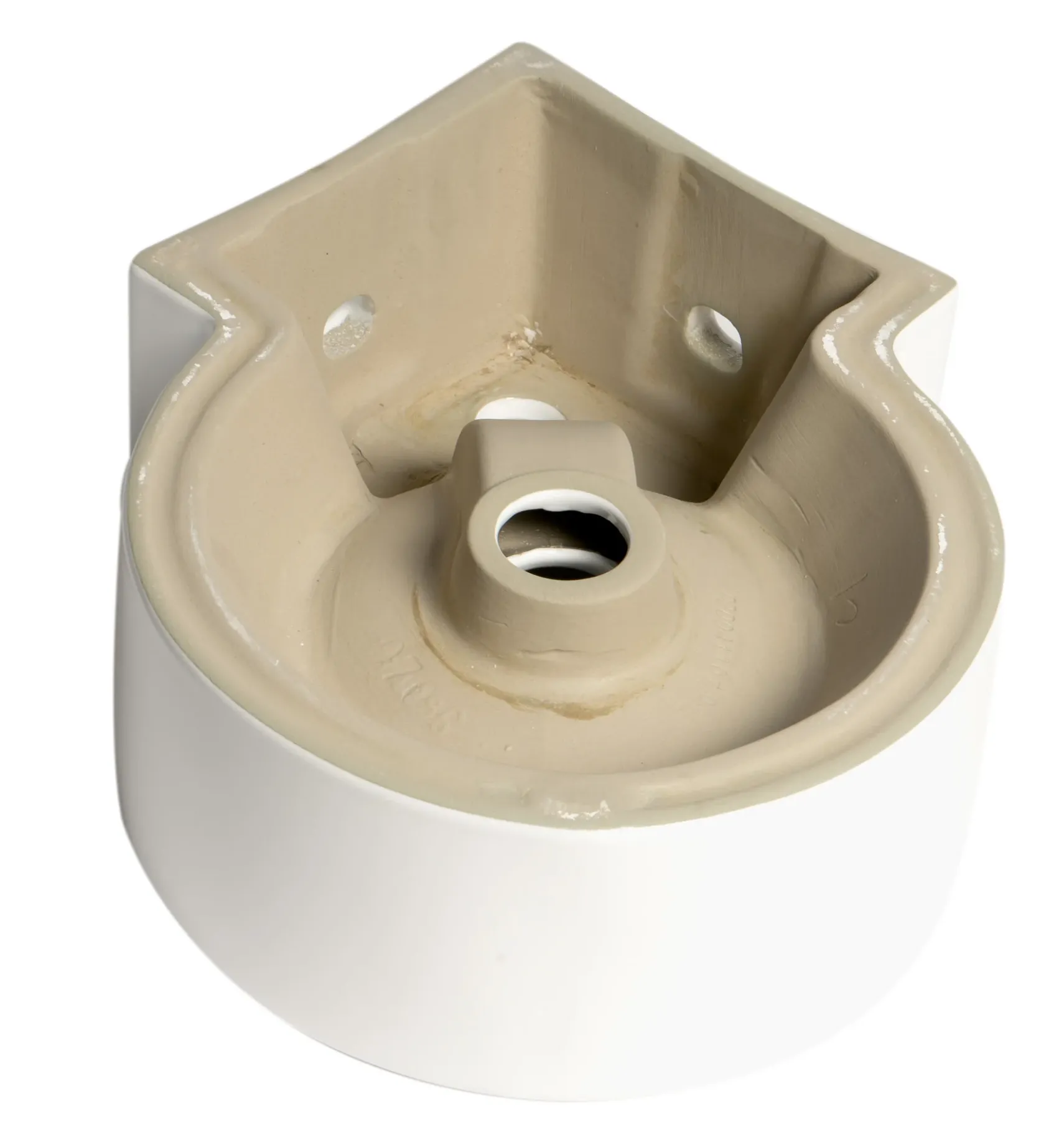 ALFI brand 17.38" x 12" Oval Wall Mount Porcelain Bathroom Sink, White, 1 Faucet Hole, ABC121