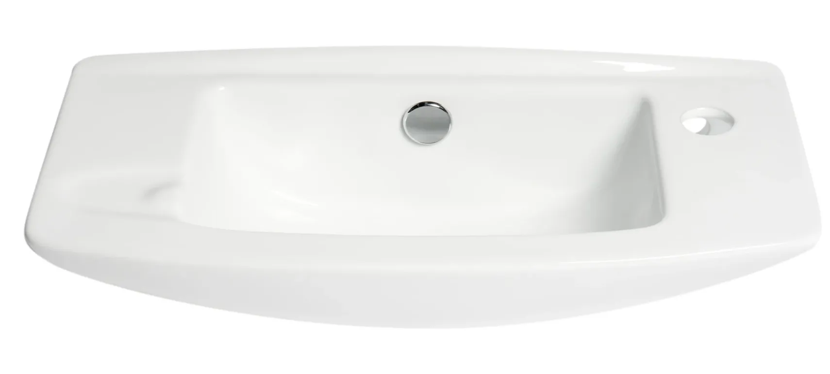 ALFI brand 20.25" x 9.88" Rectangle Wall Mount Porcelain Bathroom Sink, White, 1 Faucet Hole, ABC115