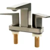 ALFI brand AB1020-BN Brushed Nickel Two-Handle 4'' Centerset Bathroom Faucet