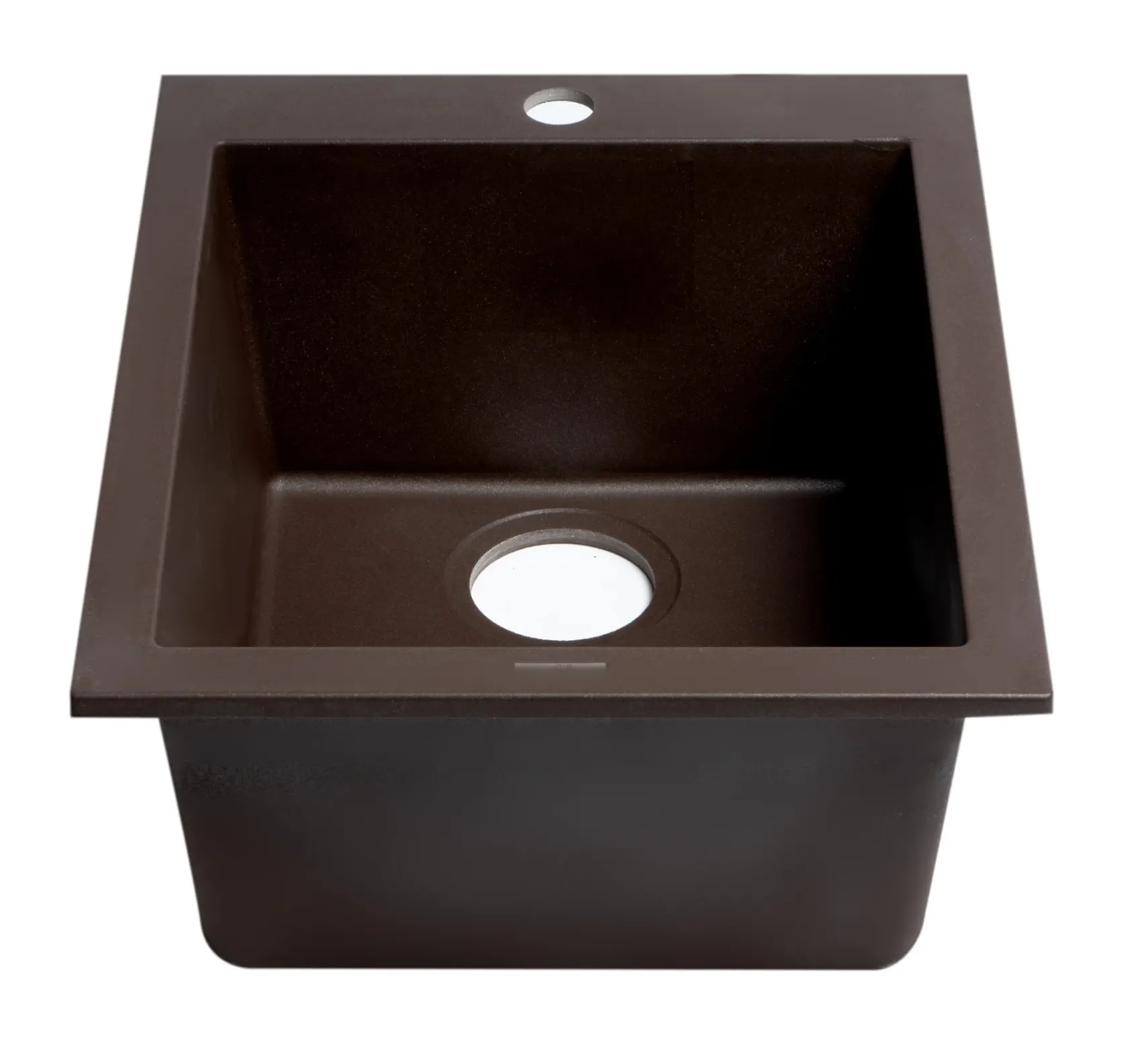 ALFI brand AB1720DI-C Chocolate 17" Drop-In Rectangular Granite Composite Kitchen Prep Sink