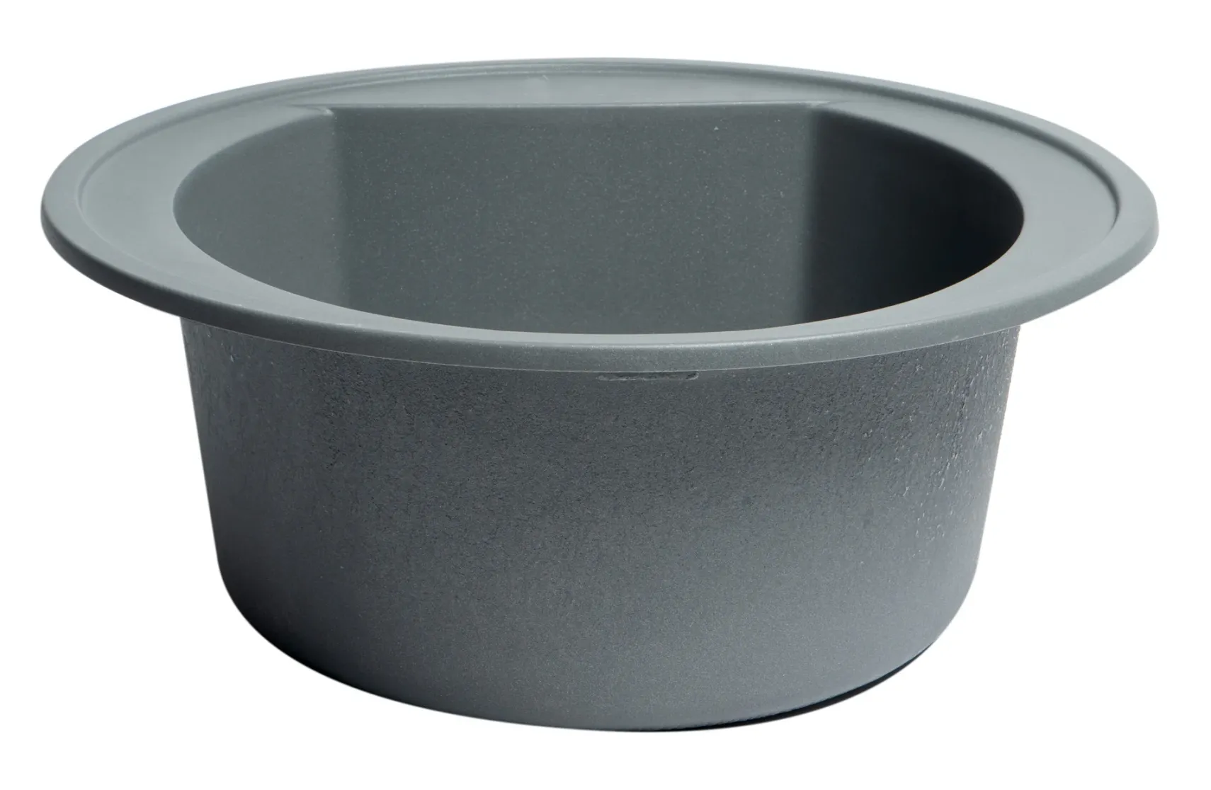 ALFI brand AB2020DI-T Titanium 20" Drop-In Round Granite Composite Kitchen Prep Sink