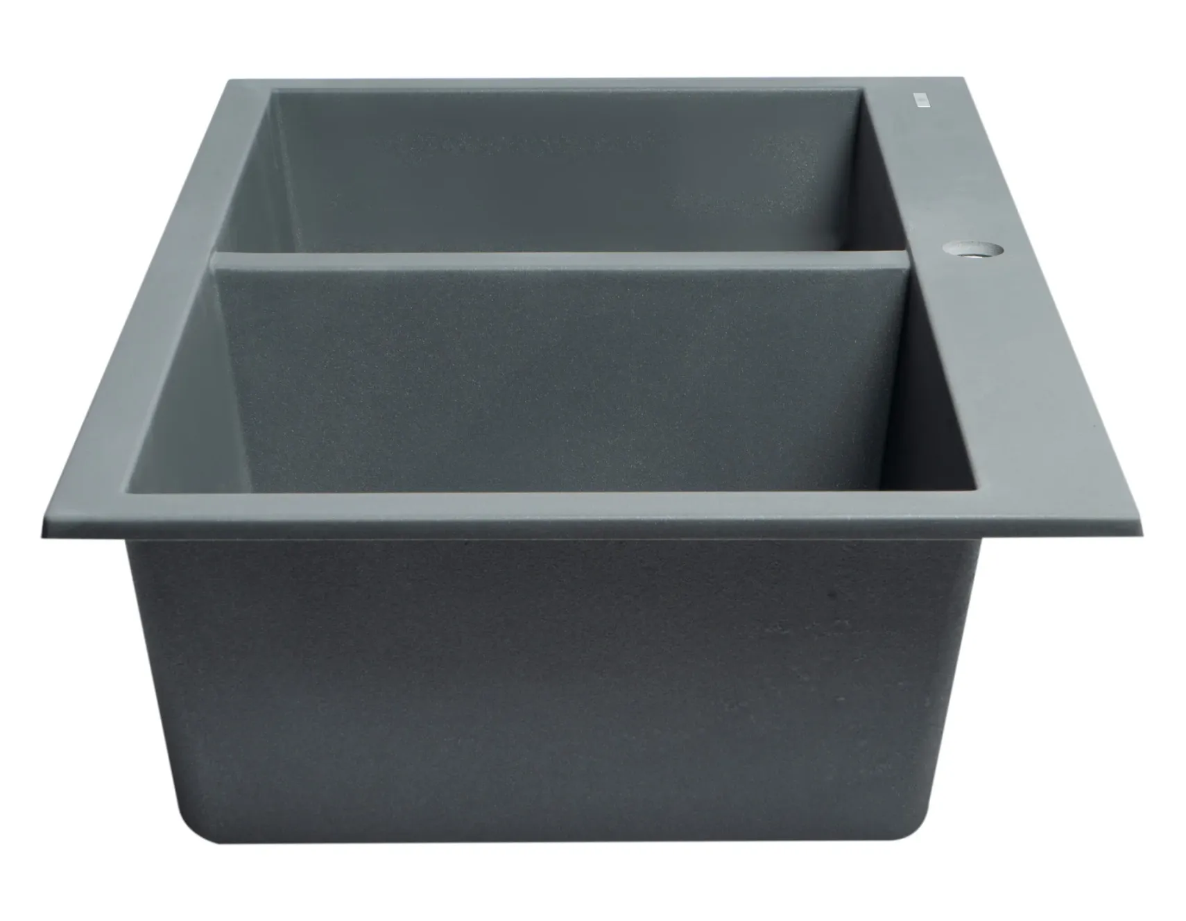ALFI brand AB3420DI-T Titanium 34" Drop-In Double Bowl Granite Composite Kitchen Sink