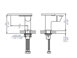 ALFI brand AB1882-PC Polished Chrome Single-Lever Bathroom Faucet