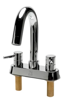 ALFI brand AB1400-PC Polished Chrome Two-Handle 4'' Centerset Bathroom Faucet