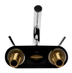 ALFI brand AB1400-PC Polished Chrome Two-Handle 4'' Centerset Bathroom Faucet