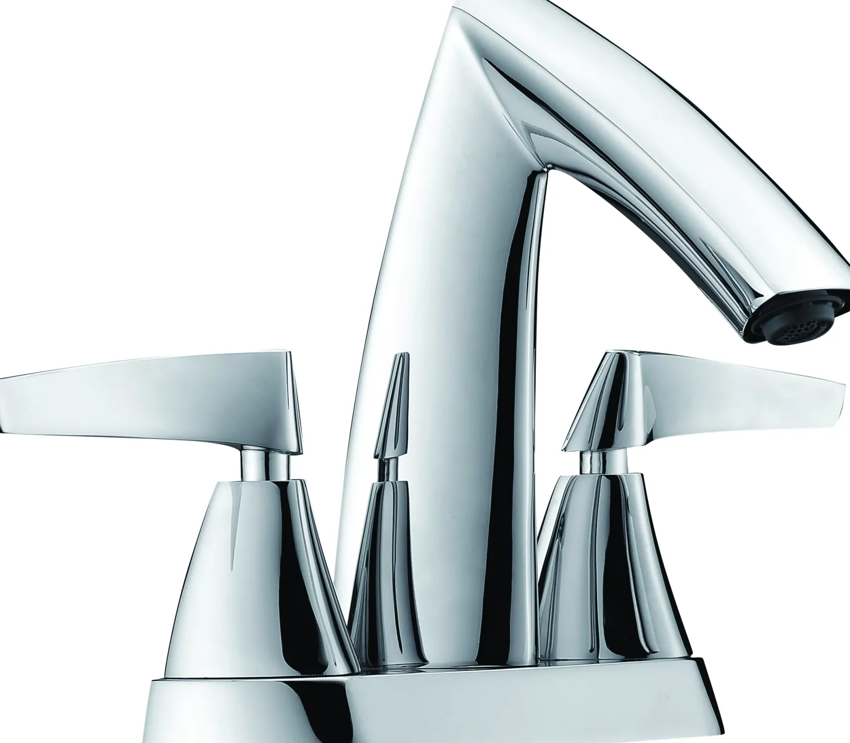 ALFI brand AB1003-PC Polished Chrome Two-Handle 4'' Centerset Bathroom Faucet