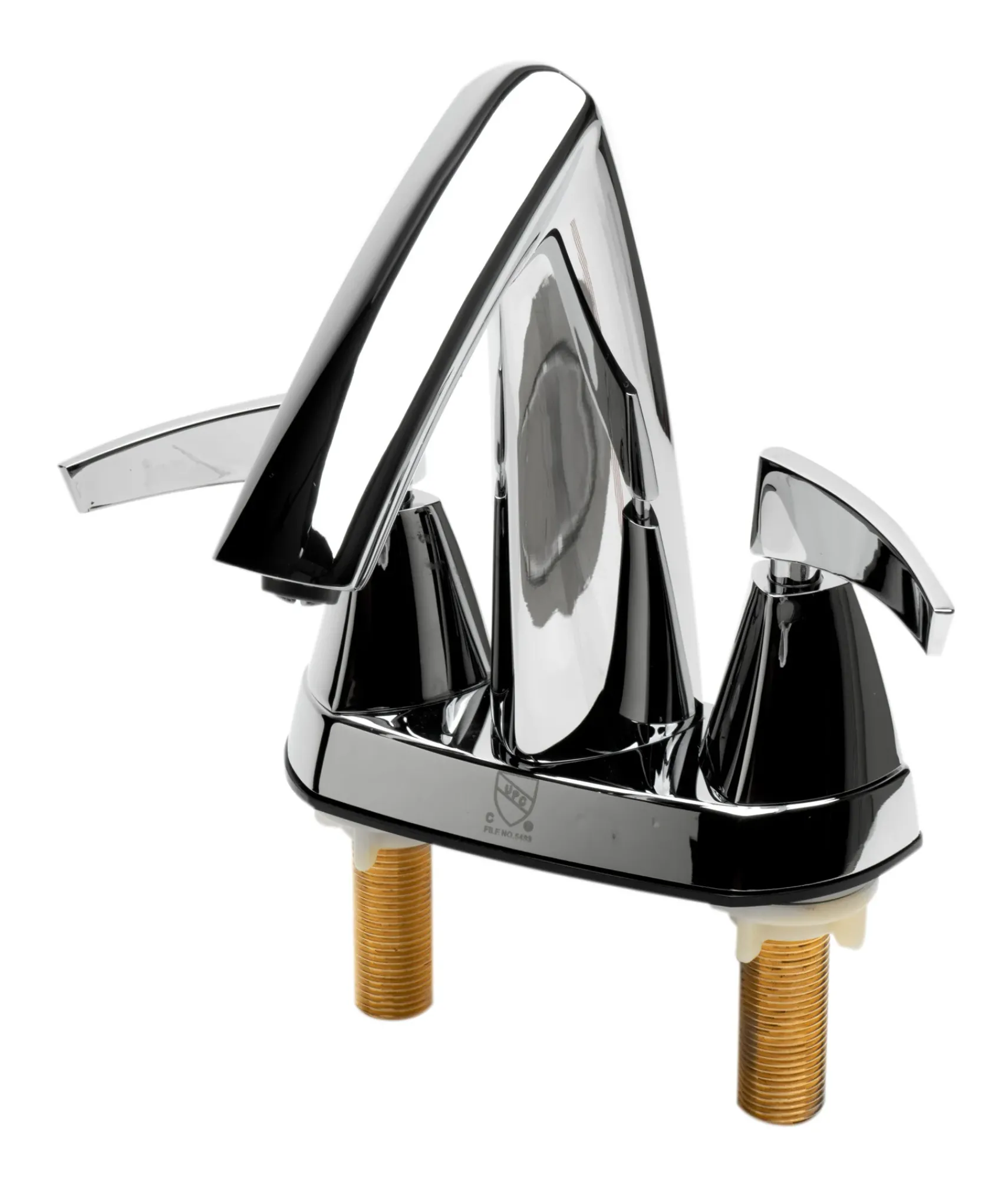 ALFI brand AB1003-PC Polished Chrome Two-Handle 4'' Centerset Bathroom Faucet