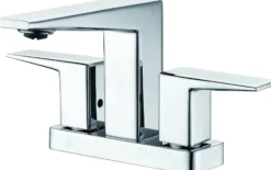 ALFI brand AB1020-PC Polished Chrome Two-Handle 4'' Centerset Bathroom Faucet