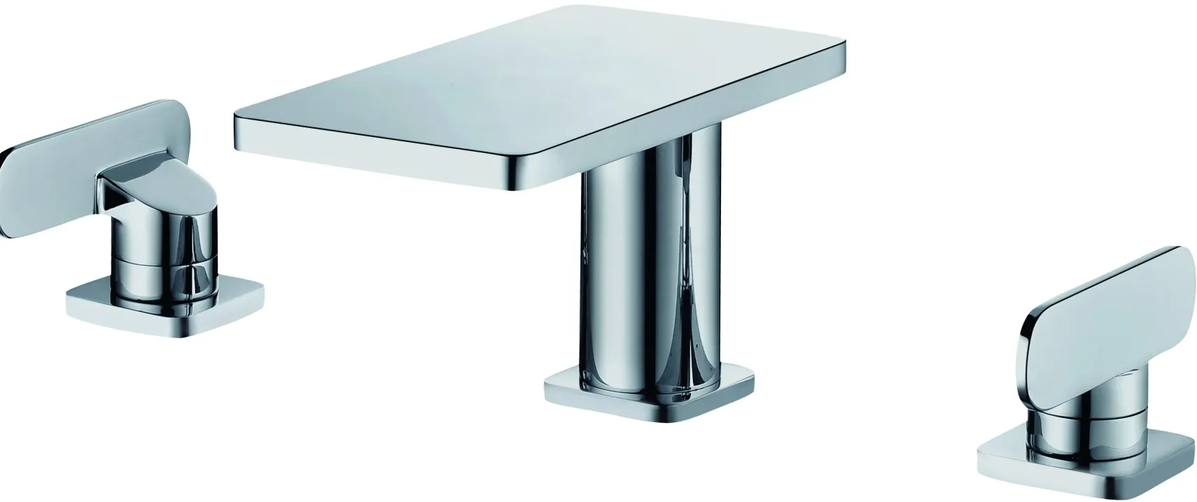 ALFI brand AB1884-PC Polished Chrome Two-Handle 8" Widespread Bathroom Faucet