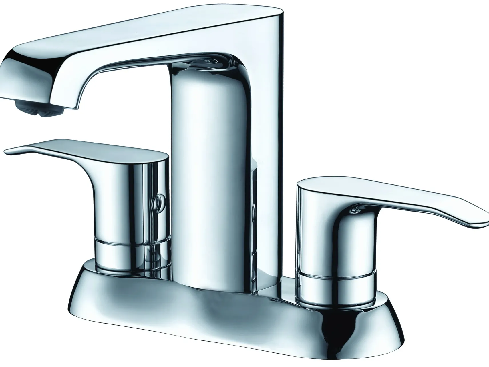 ALFI brand AB1493-PC Polished Chrome Two-Handle 4'' Centerset Bathroom Faucet