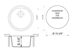 ALFI brand AB1717UM-T Titanium 17